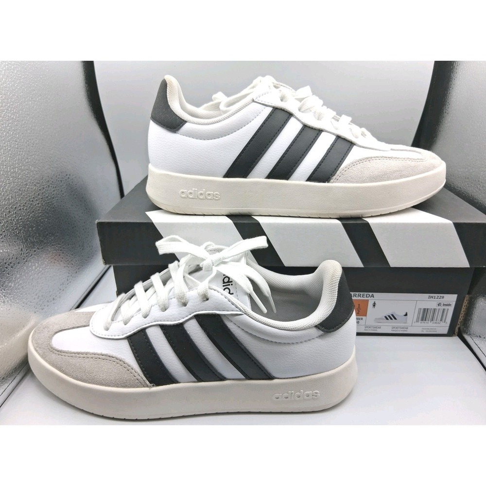 Adidas: Women’s Barreda White And Black Shoes. IH1229. Size 8.5 With Box